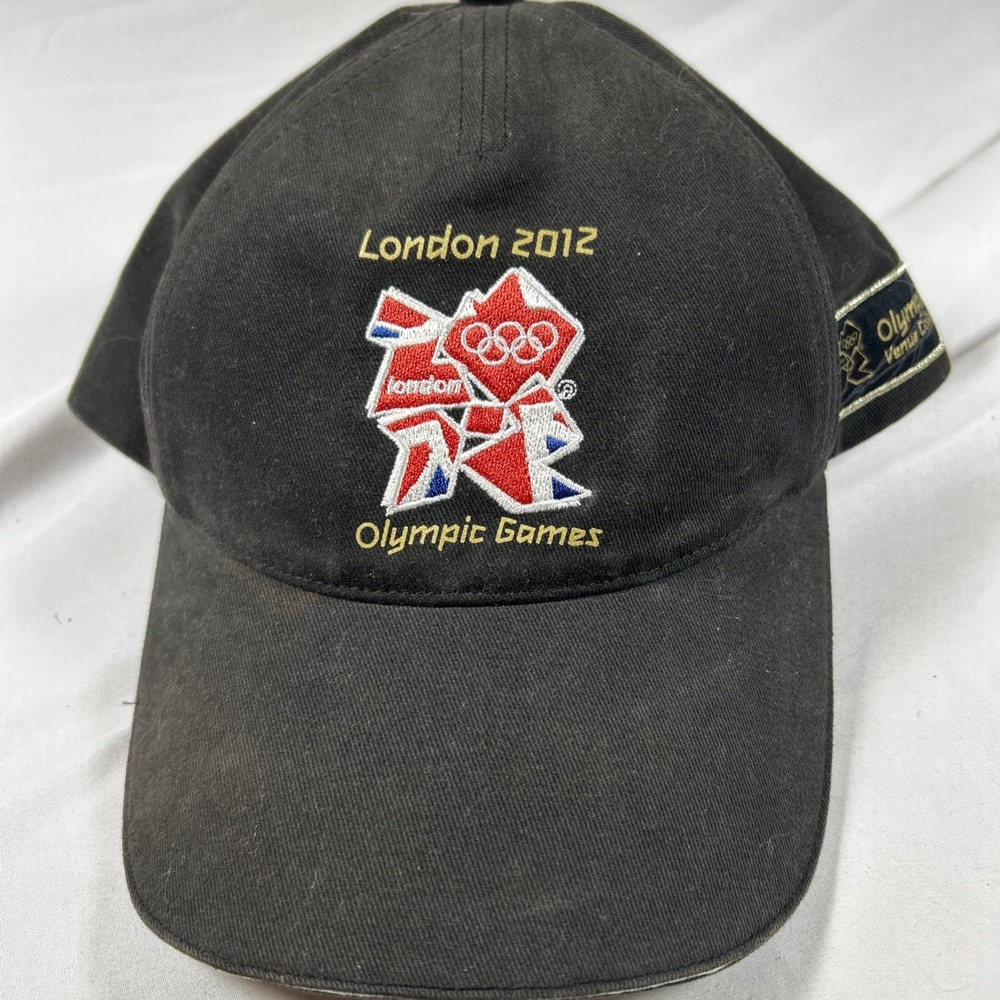 London 2012 Olympic Venue Collection Hat Cap Black Embroidered Adidas Adjustable